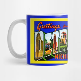 Greetings from Detroit Mug